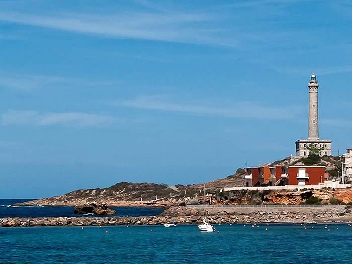 cabo de palos lighthouse near the La Manga Club properties