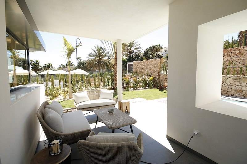 outdoor lounge las acacias villas at la manga club