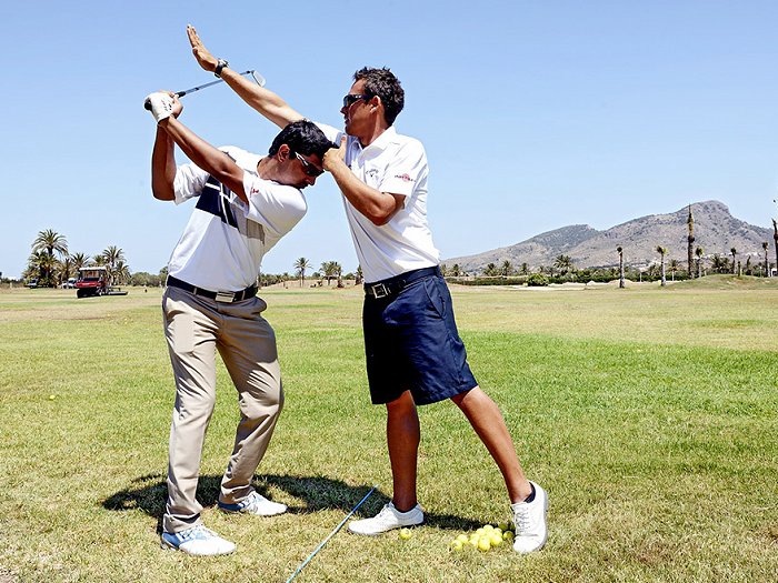 Swing catalyst and trackman at La Manga Club properties