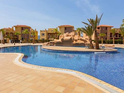 Pool of la manga club flat for sale