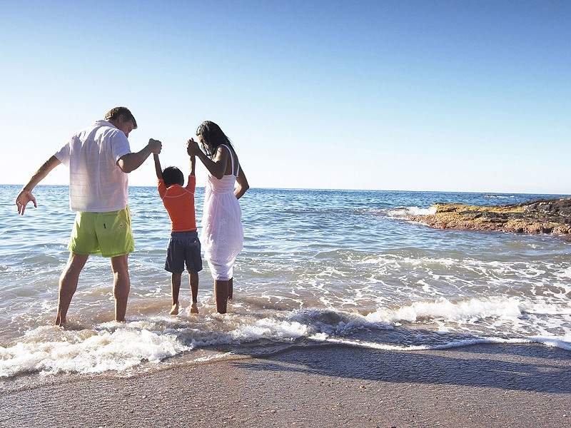 A beach near the La Manga Club apartments
